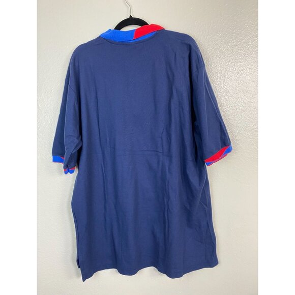 Vintage Hilton TNBA Mens Polo Shirt Size XL Bowling USA made Rockabilly Button - Picture 2 of 14